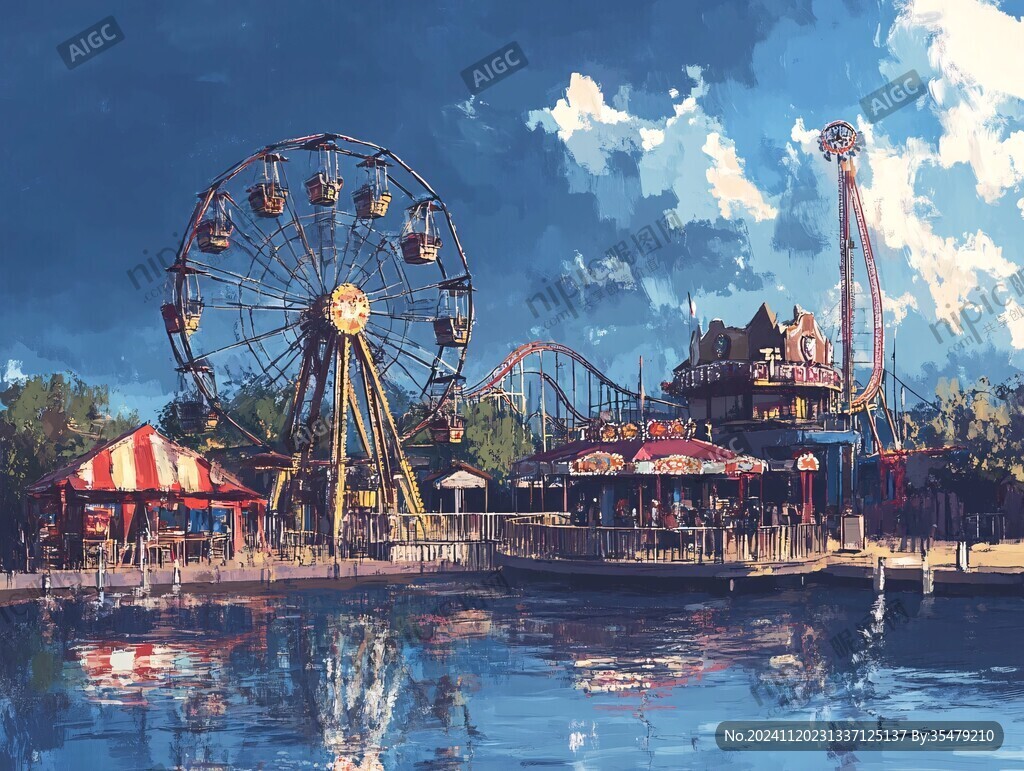 插画欢乐谷