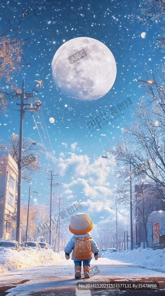 唯美雪夜