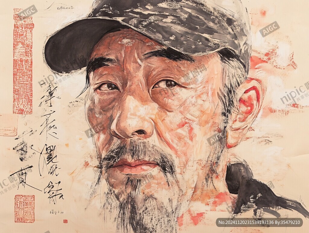 张大千书画馆李冰画像
