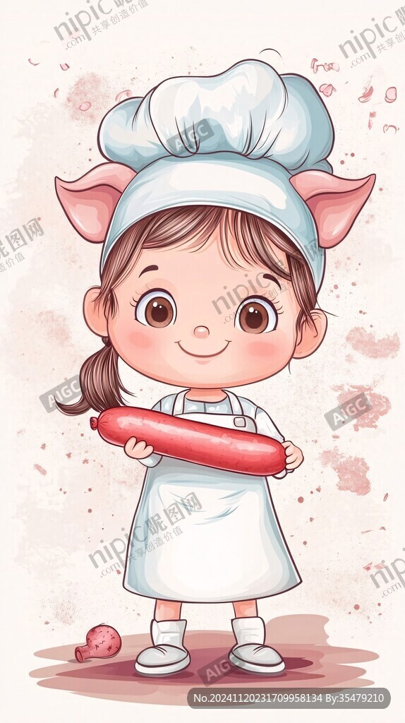 火腿肠插画