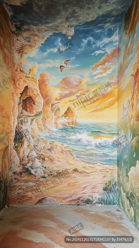 立体画展海景立体画