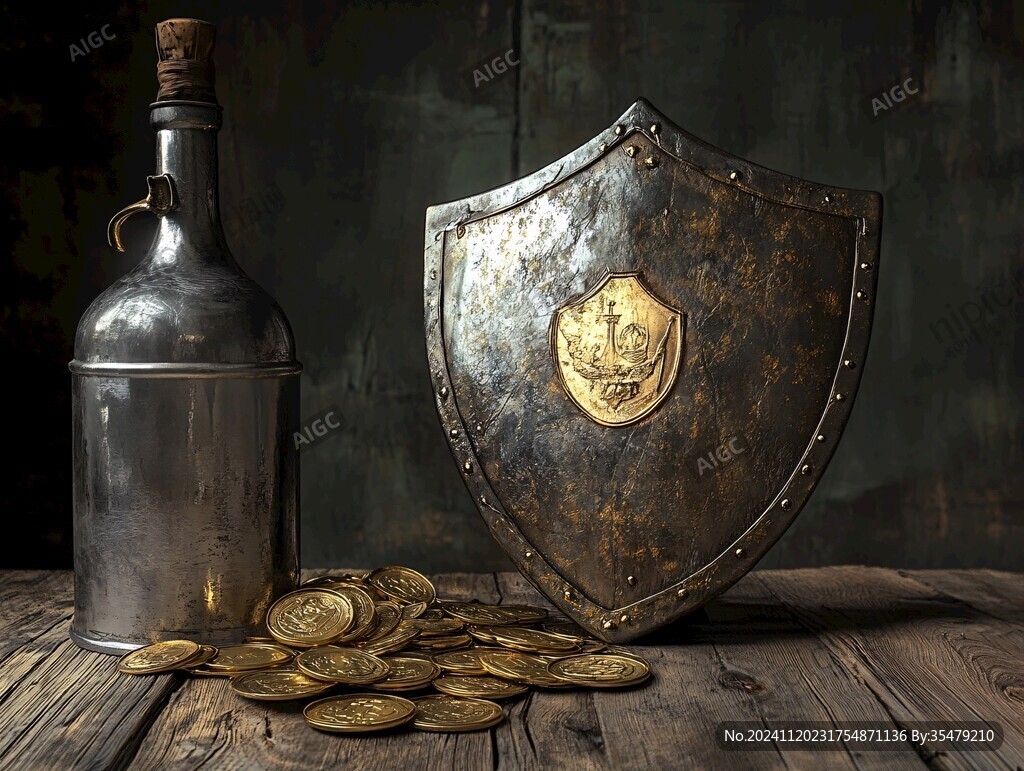金色酒罐