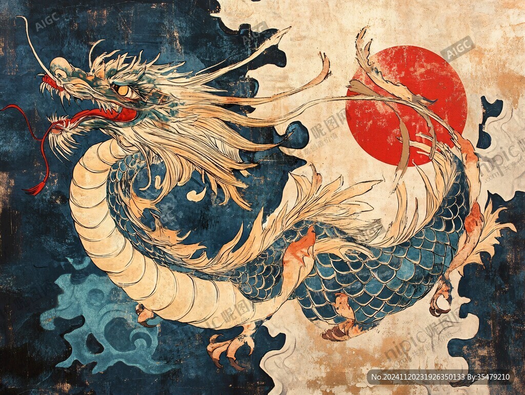 插画龙年插画