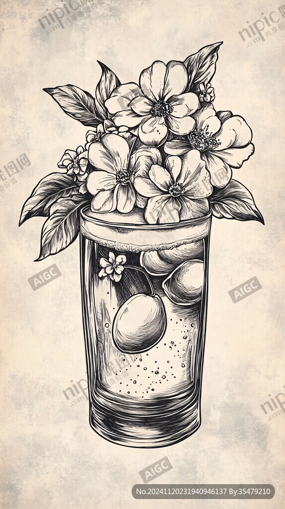 素描花瓶