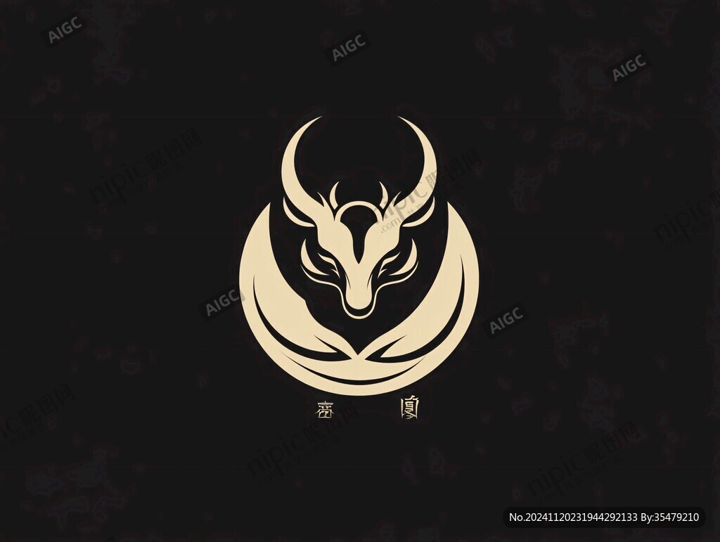 牛角logo设计