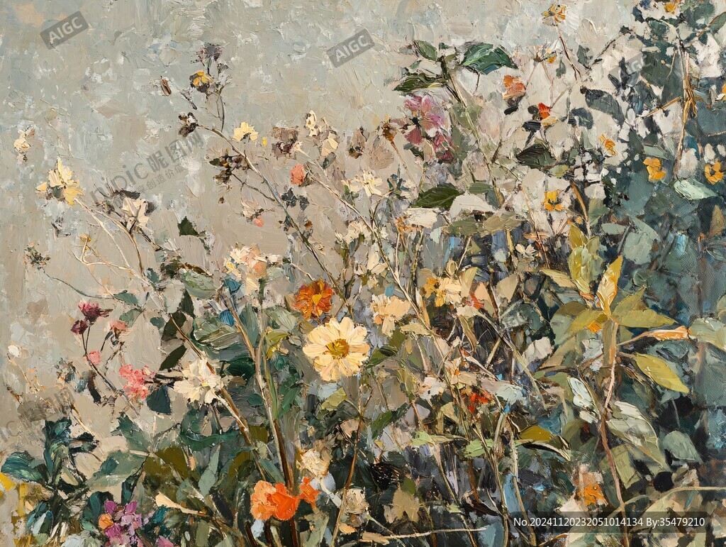 油画花卉壁纸