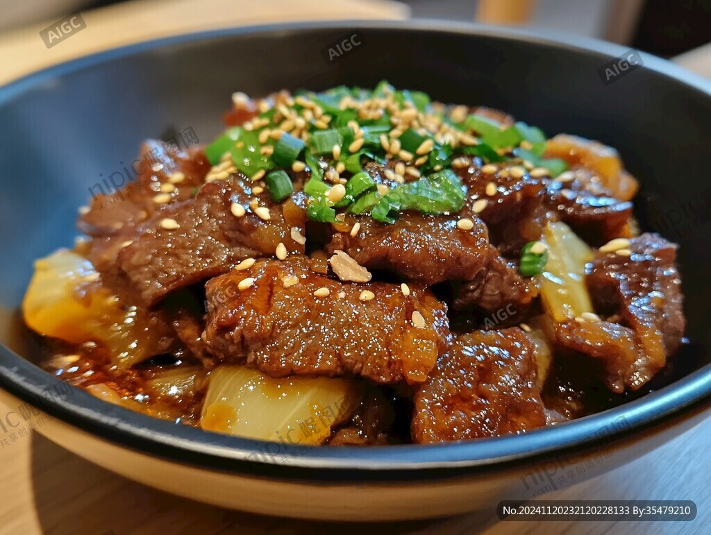 焖拌牛肉
