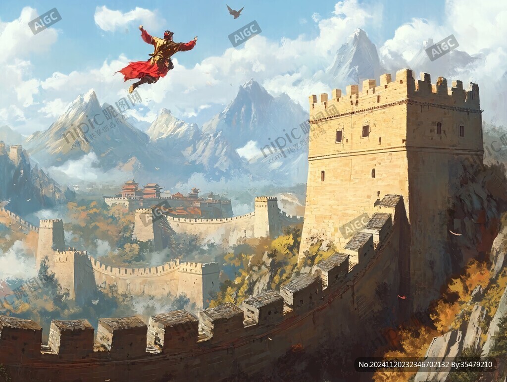 大境门插画