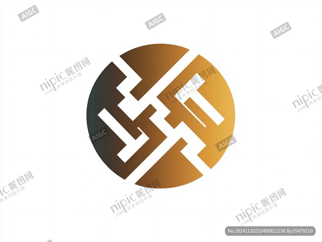 迷宫线条logo