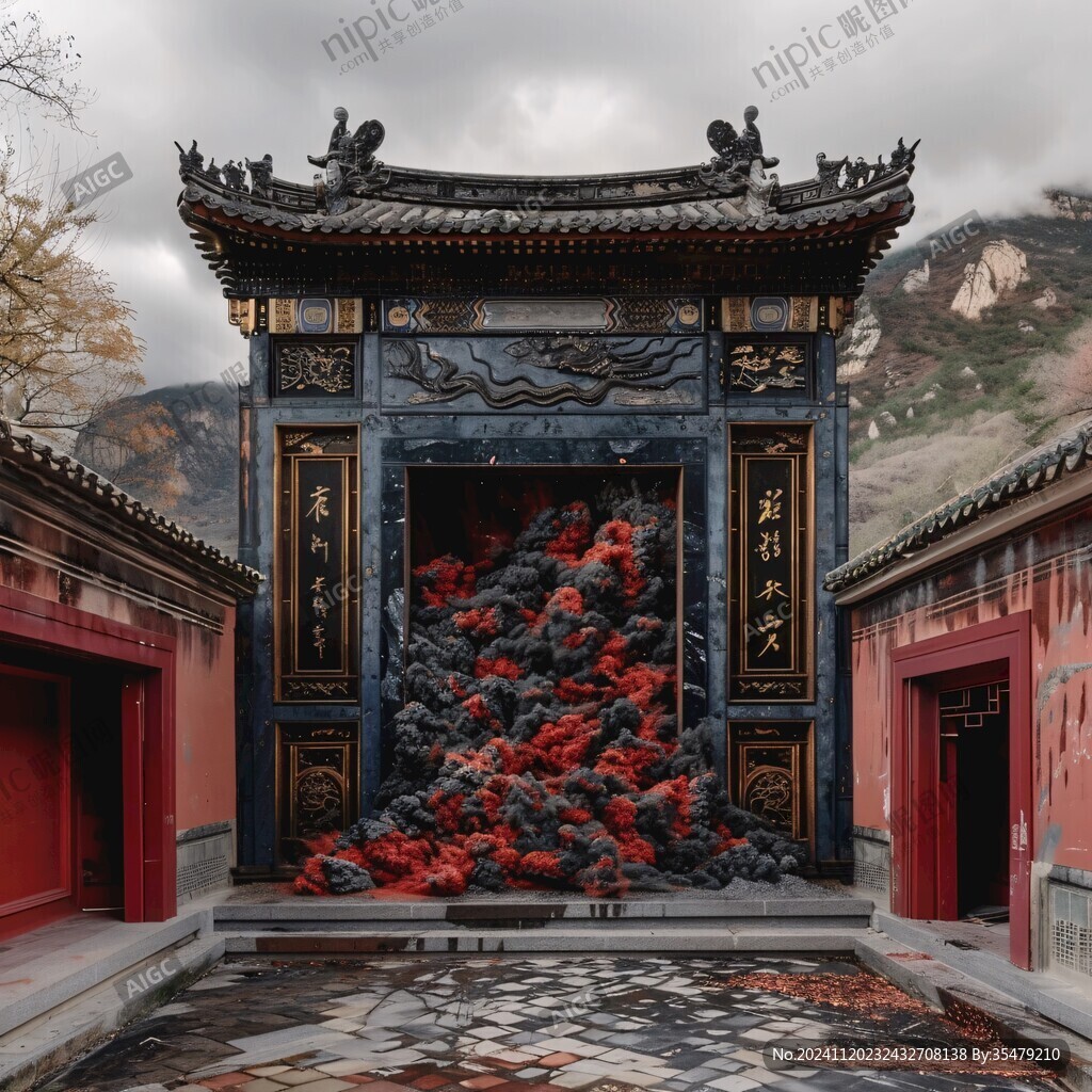红色山门