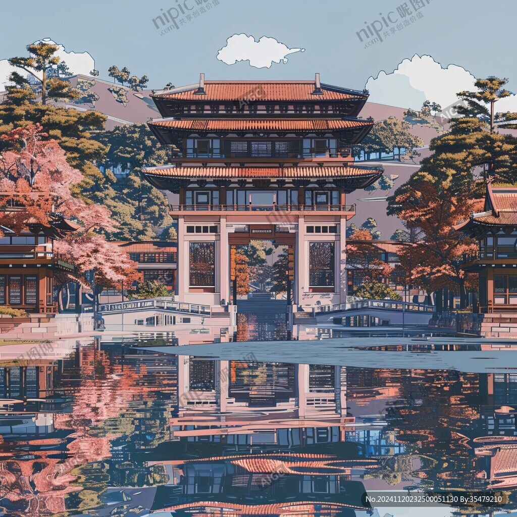 明楼倒影