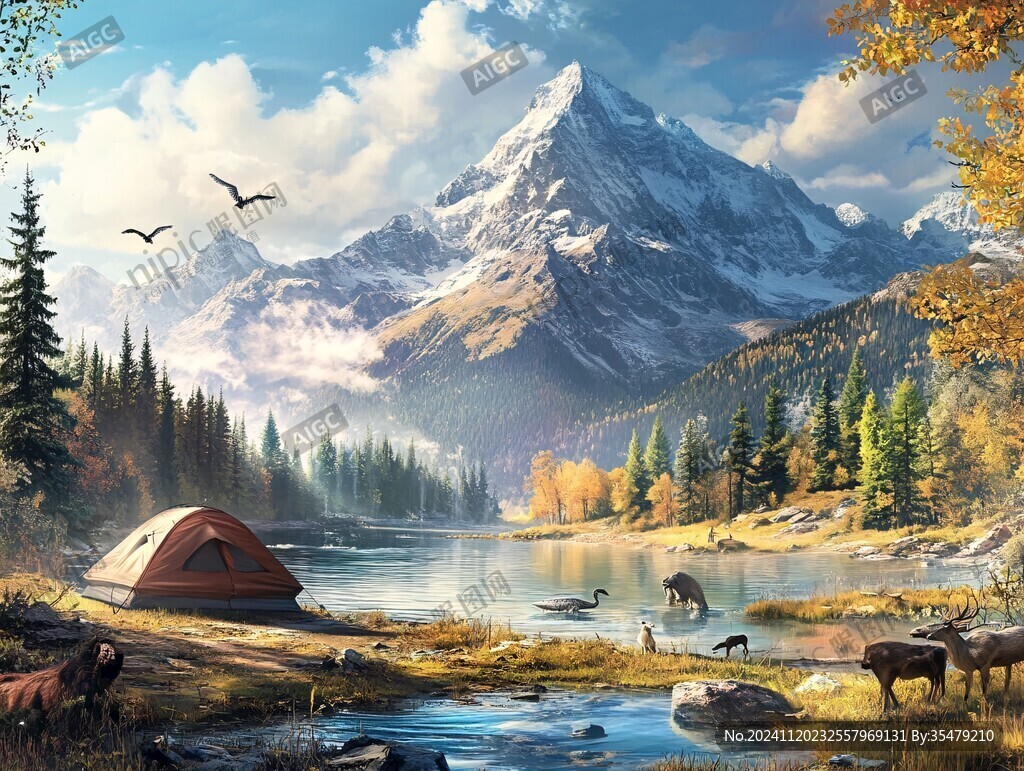 宽屏风景画