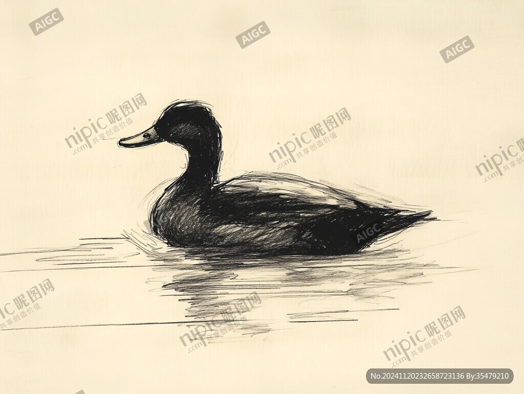 鸭手绘