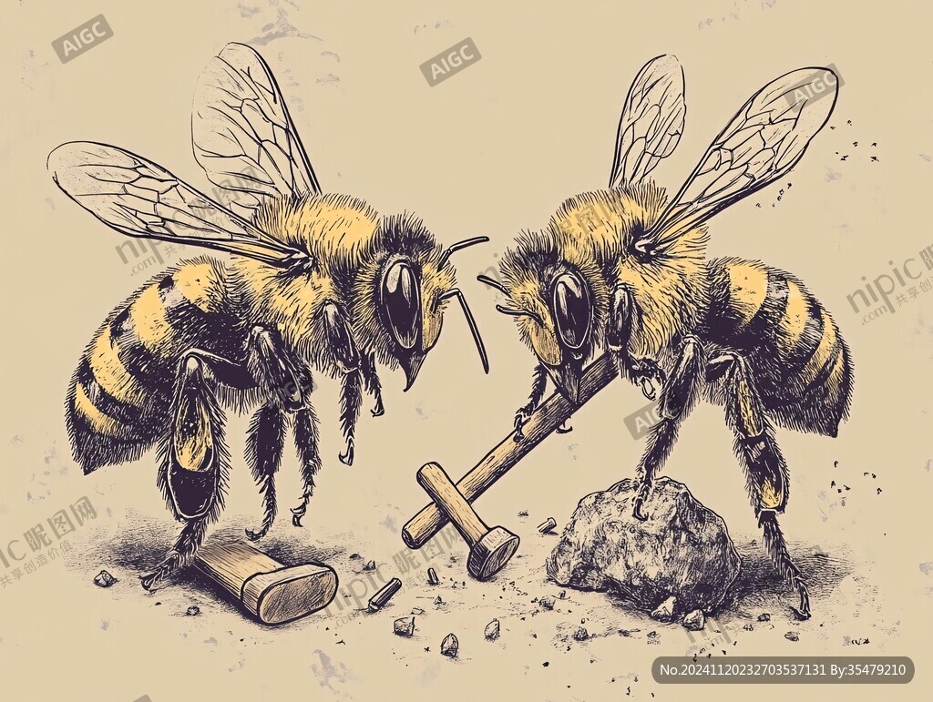 蜂蜜插画设计