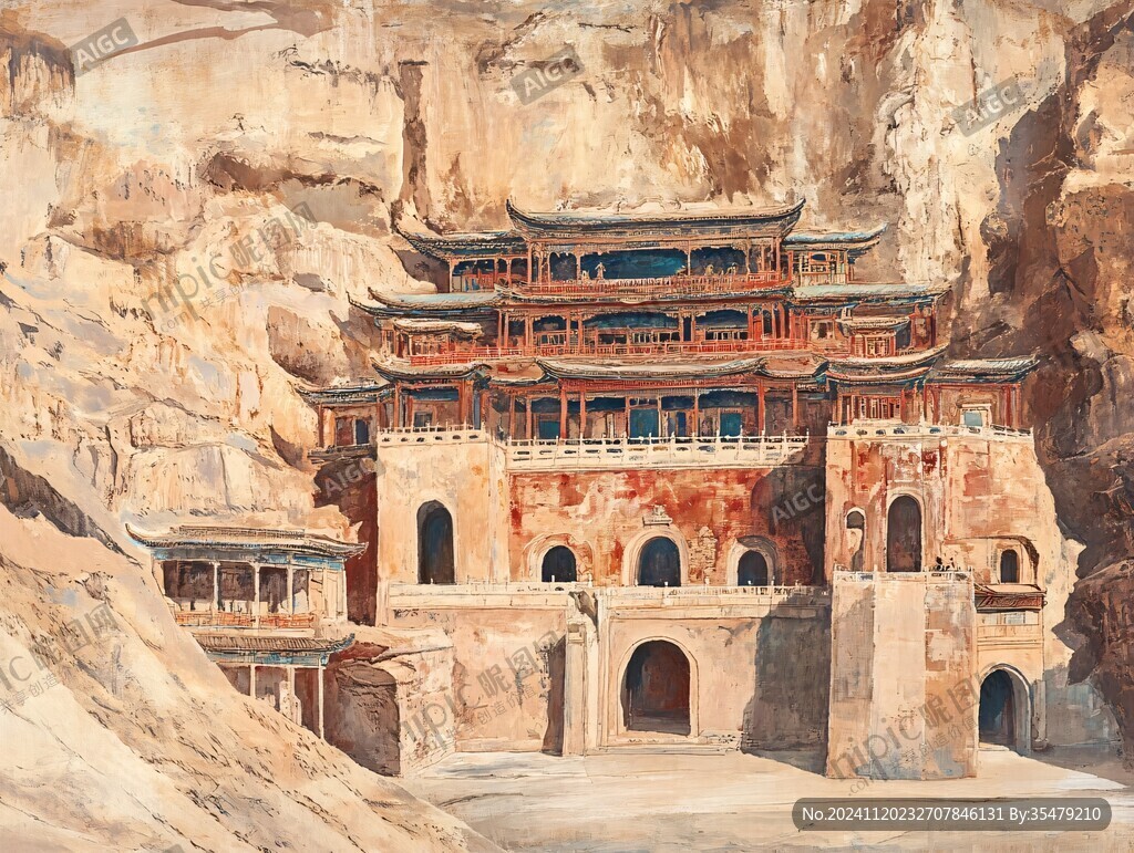 石宝寨插画