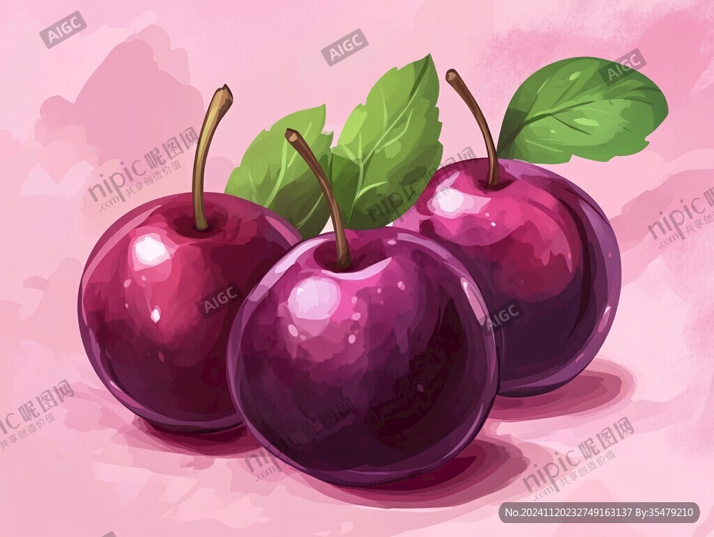 西梅高清插画