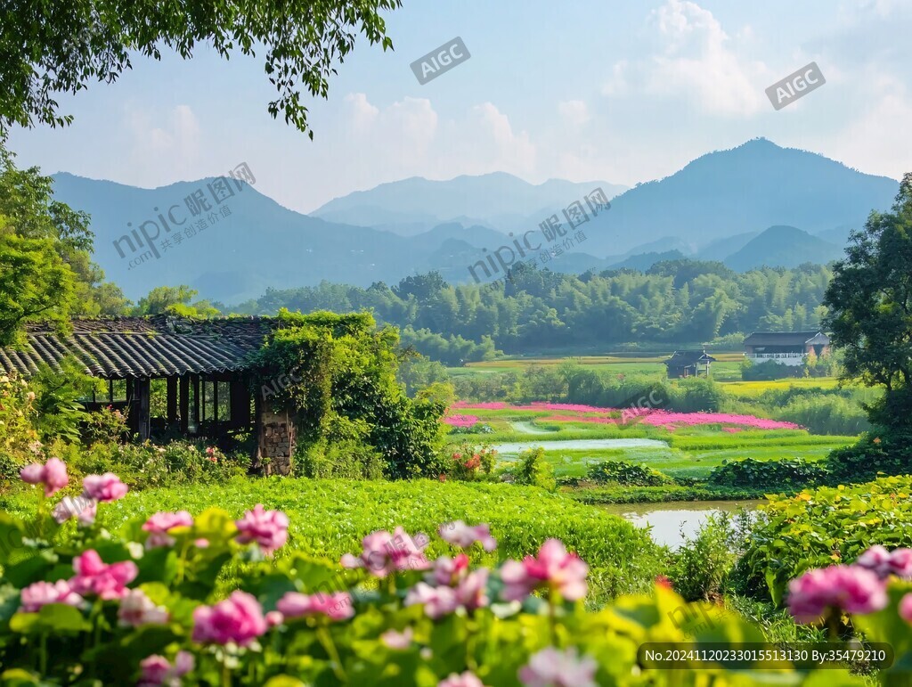 宏村夏季景色