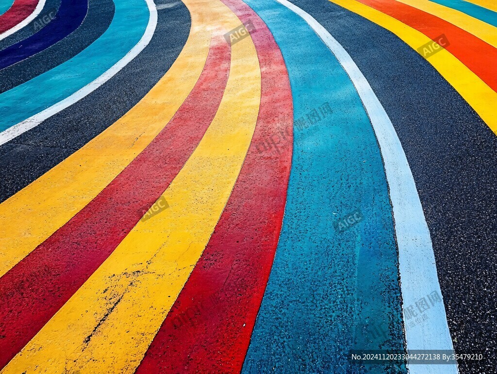 彩虹路面