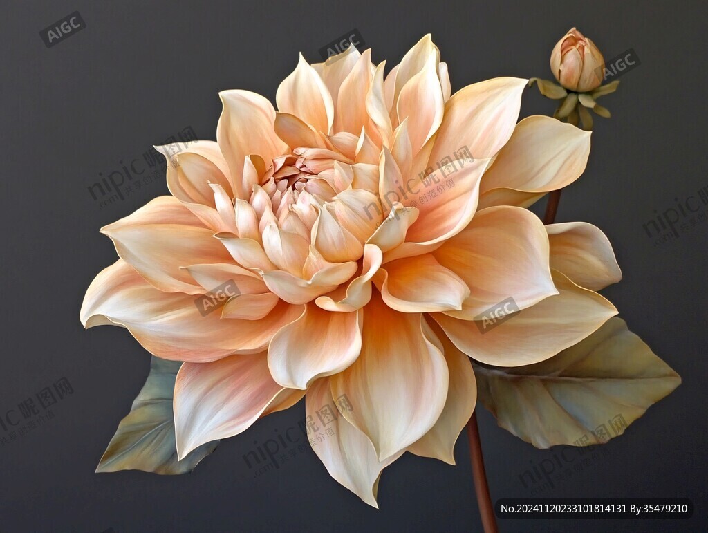 3d立体花卉荷花
