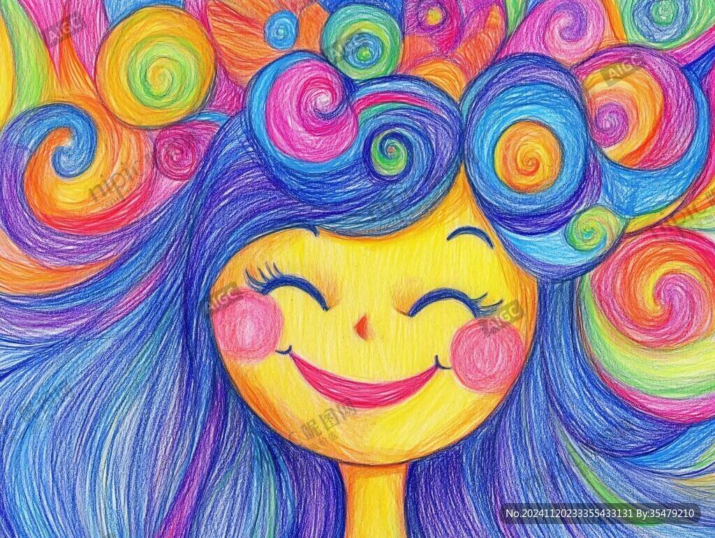 彩虹糖包装插画