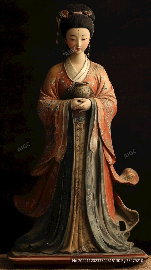 陶塑十二金钗