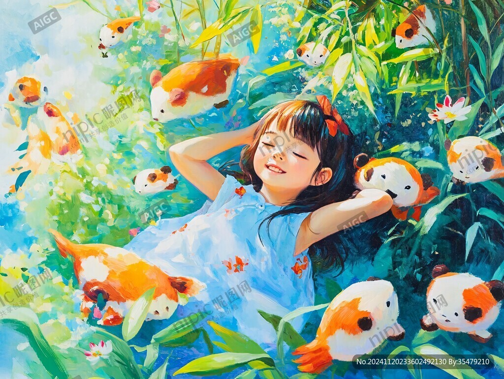 梦幻儿童插画超治愈
