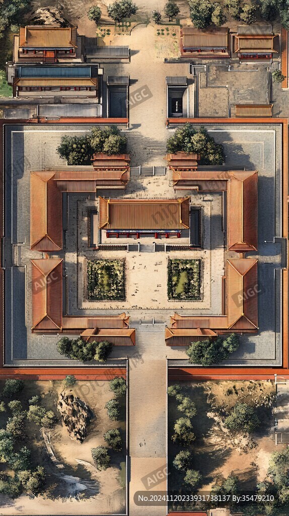 故宫全景建筑模型