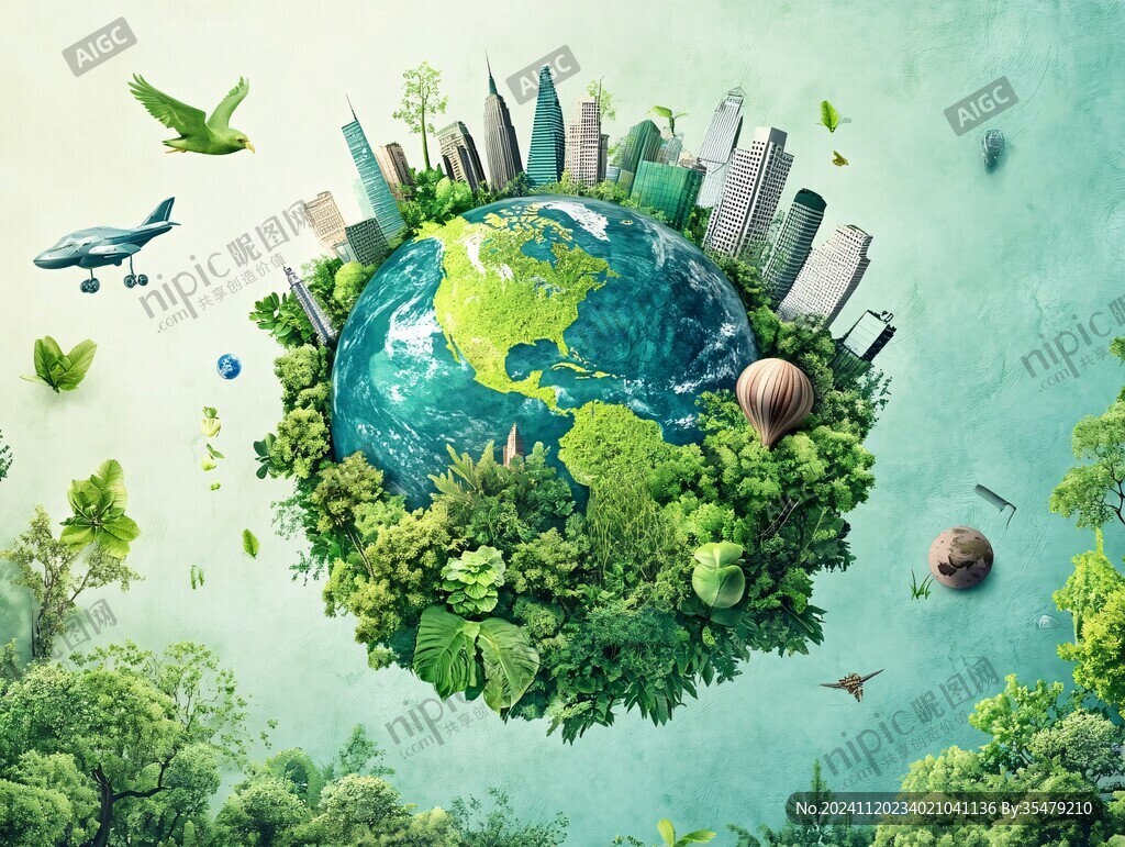 创意绿色环保背景