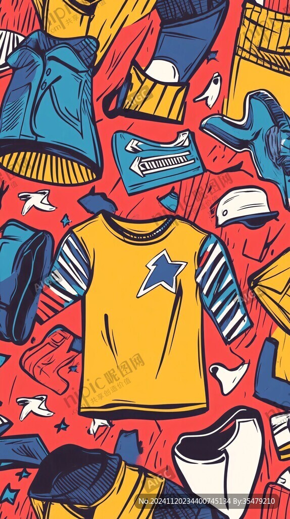 潮流服饰插画