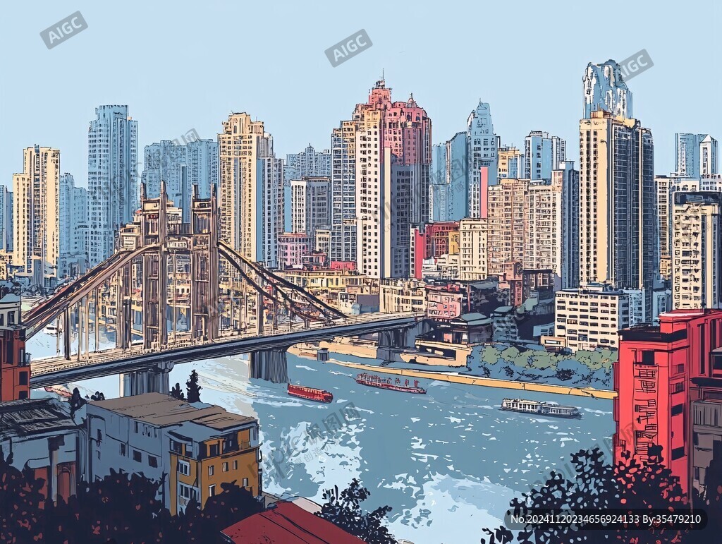 成渝插画