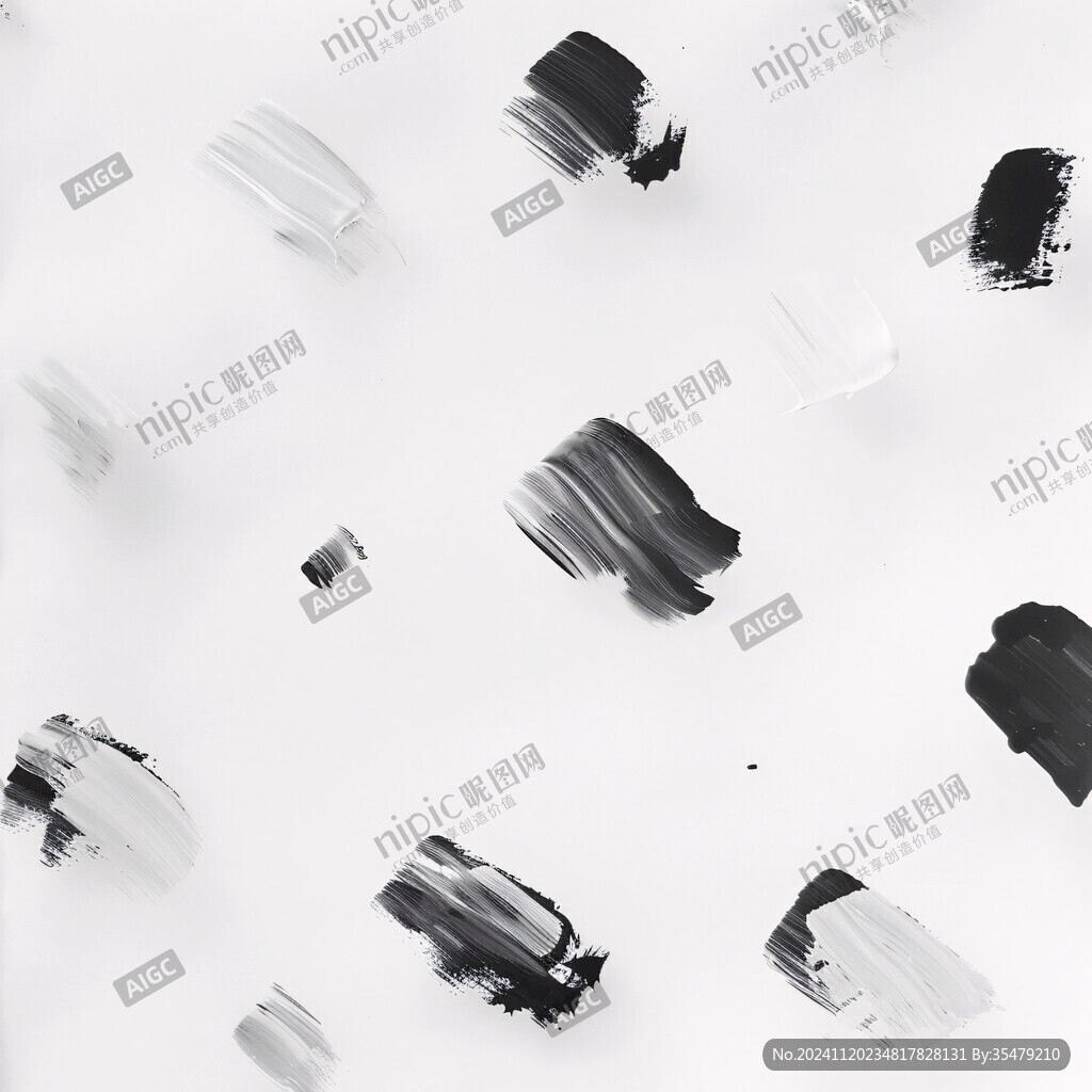 白墙上的墨点