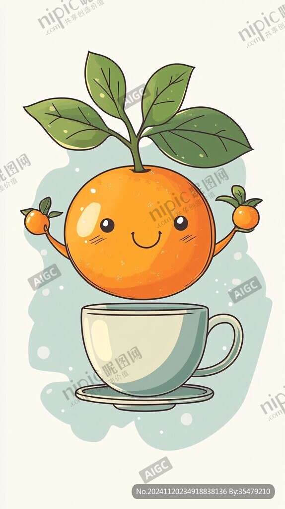 砂糖桔插画