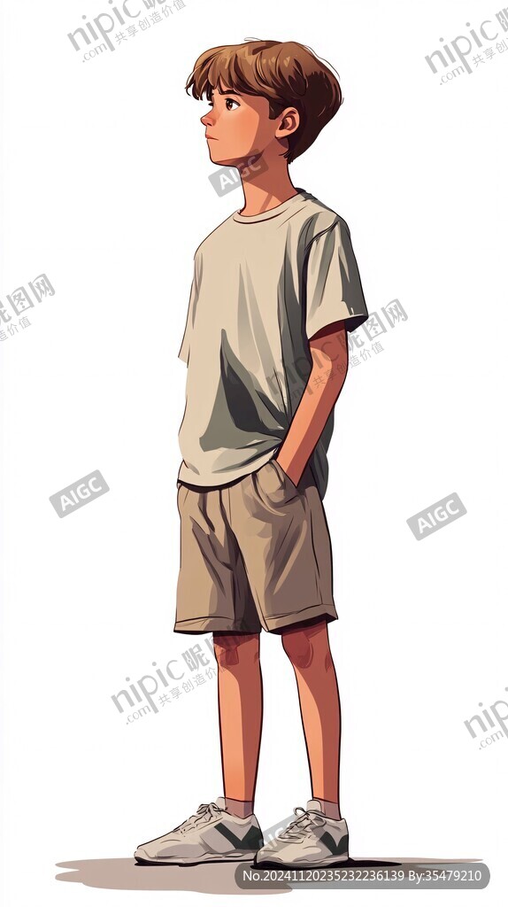 男孩人物插画
