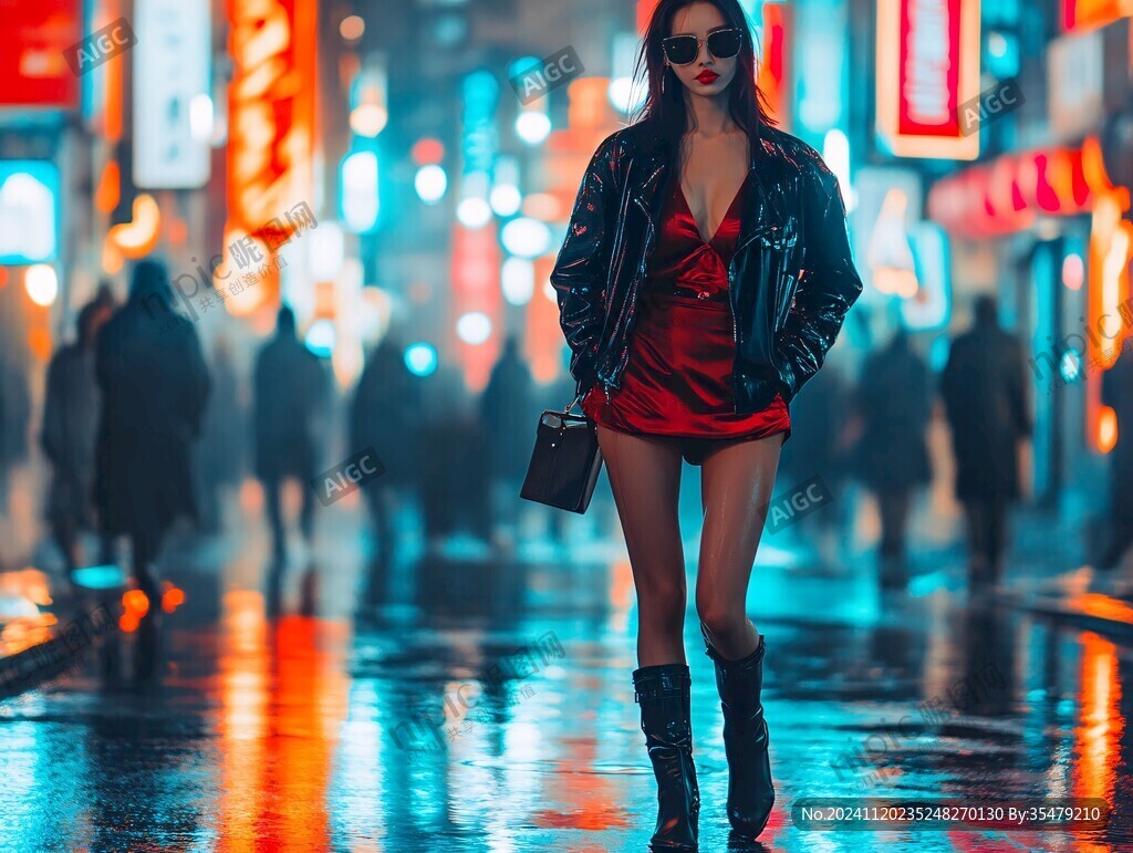 红色皮衣