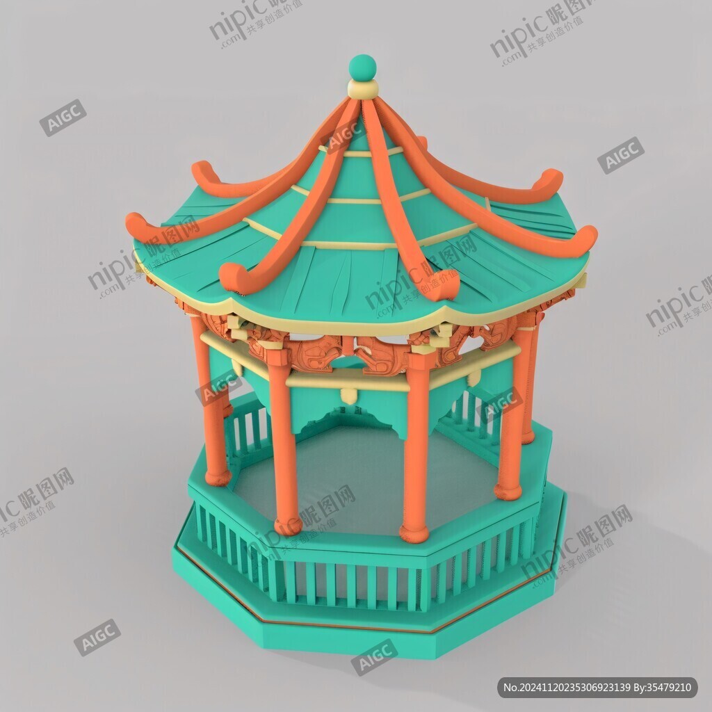 闽南风格凉亭