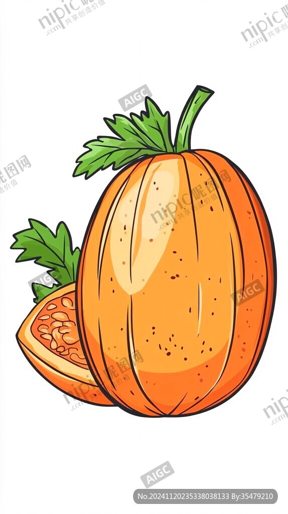 南瓜土豆蔬菜插画
