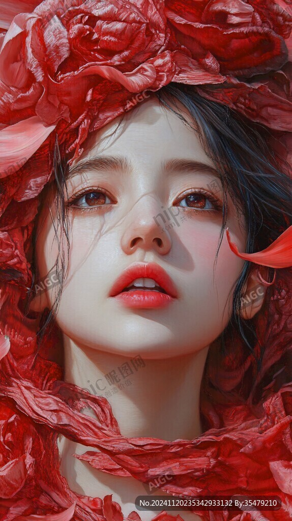 高级感女插画
