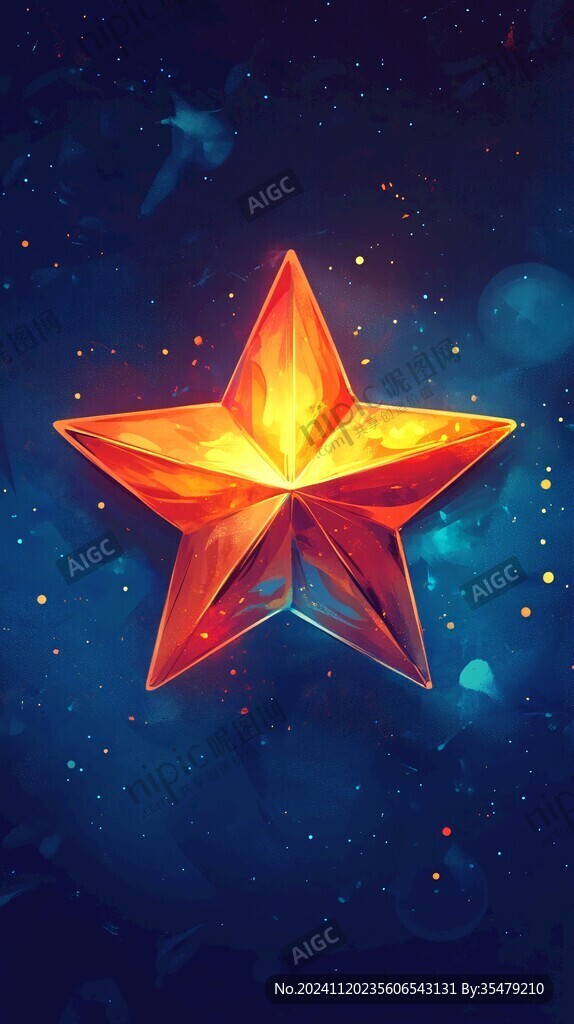 五角星插画