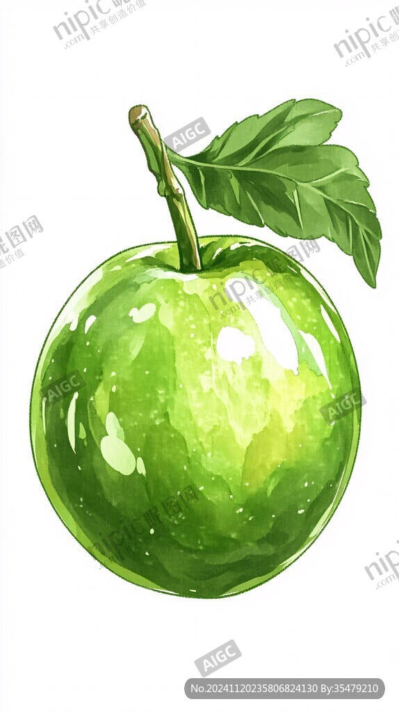 青脆李插画