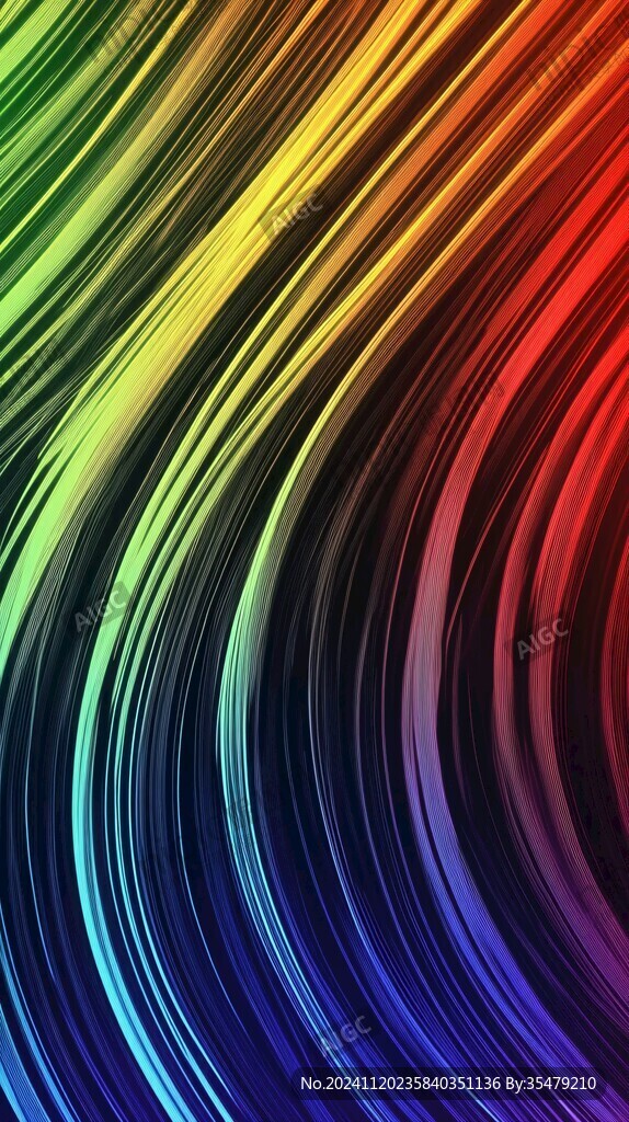 七彩绚丽渐变条纹