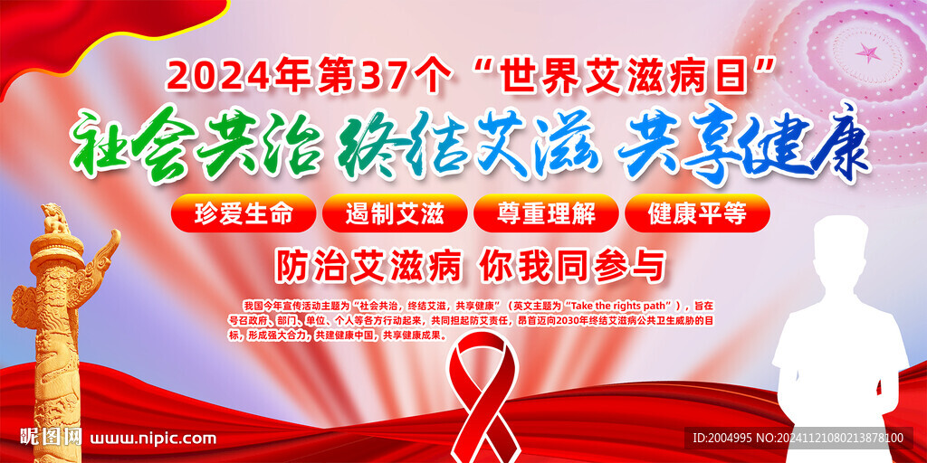 2024年世界艾滋病日展板