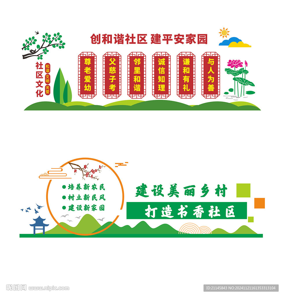 社区文化墙  