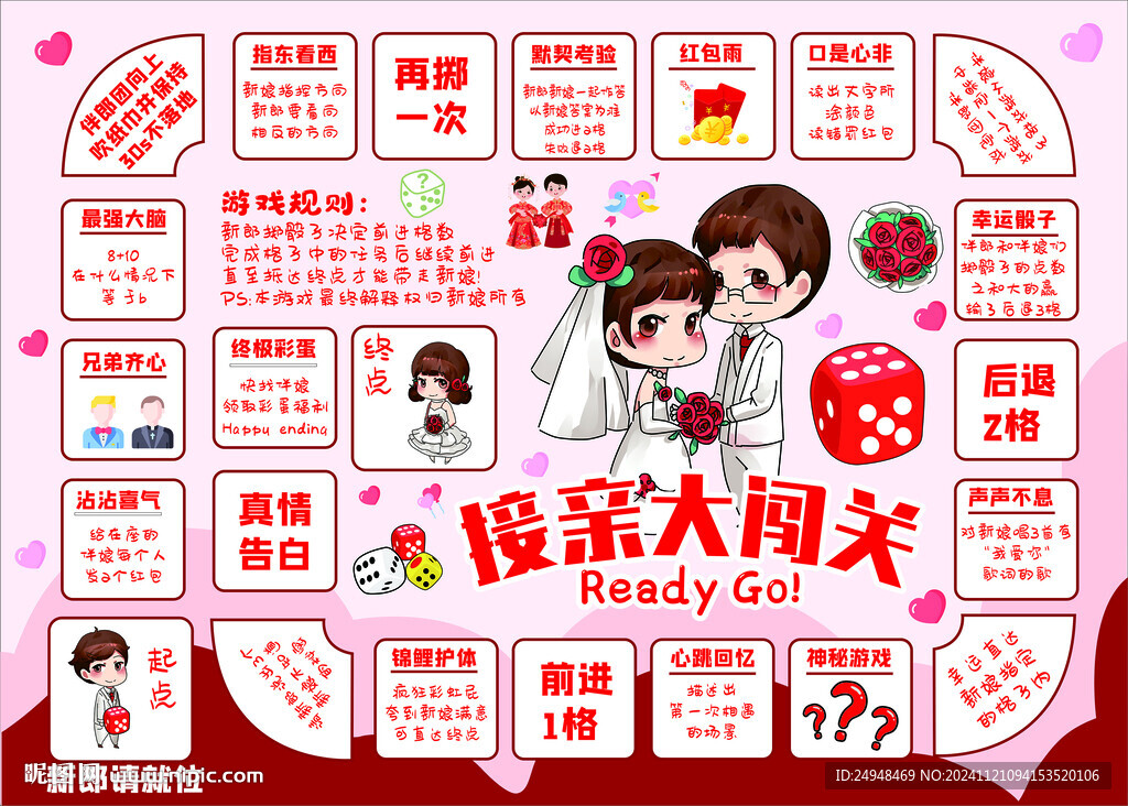 结婚接亲游戏毯规则