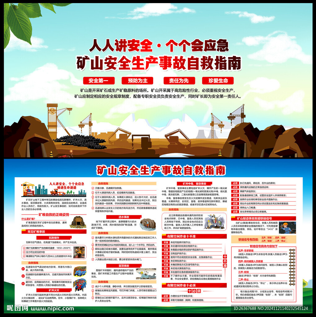  煤矿安全展板