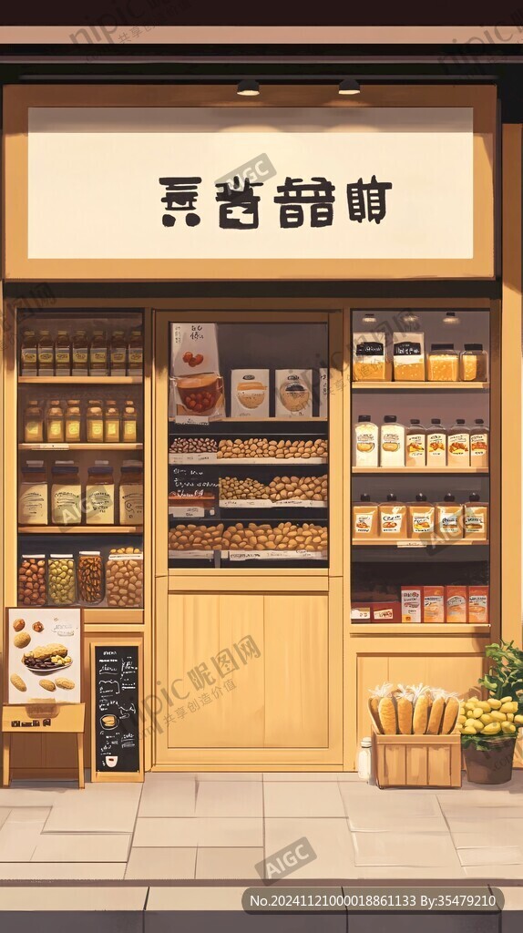 炒货店插画