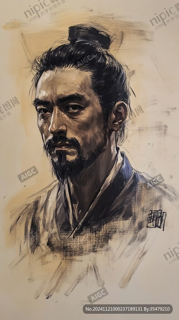 手绘祖冲之
