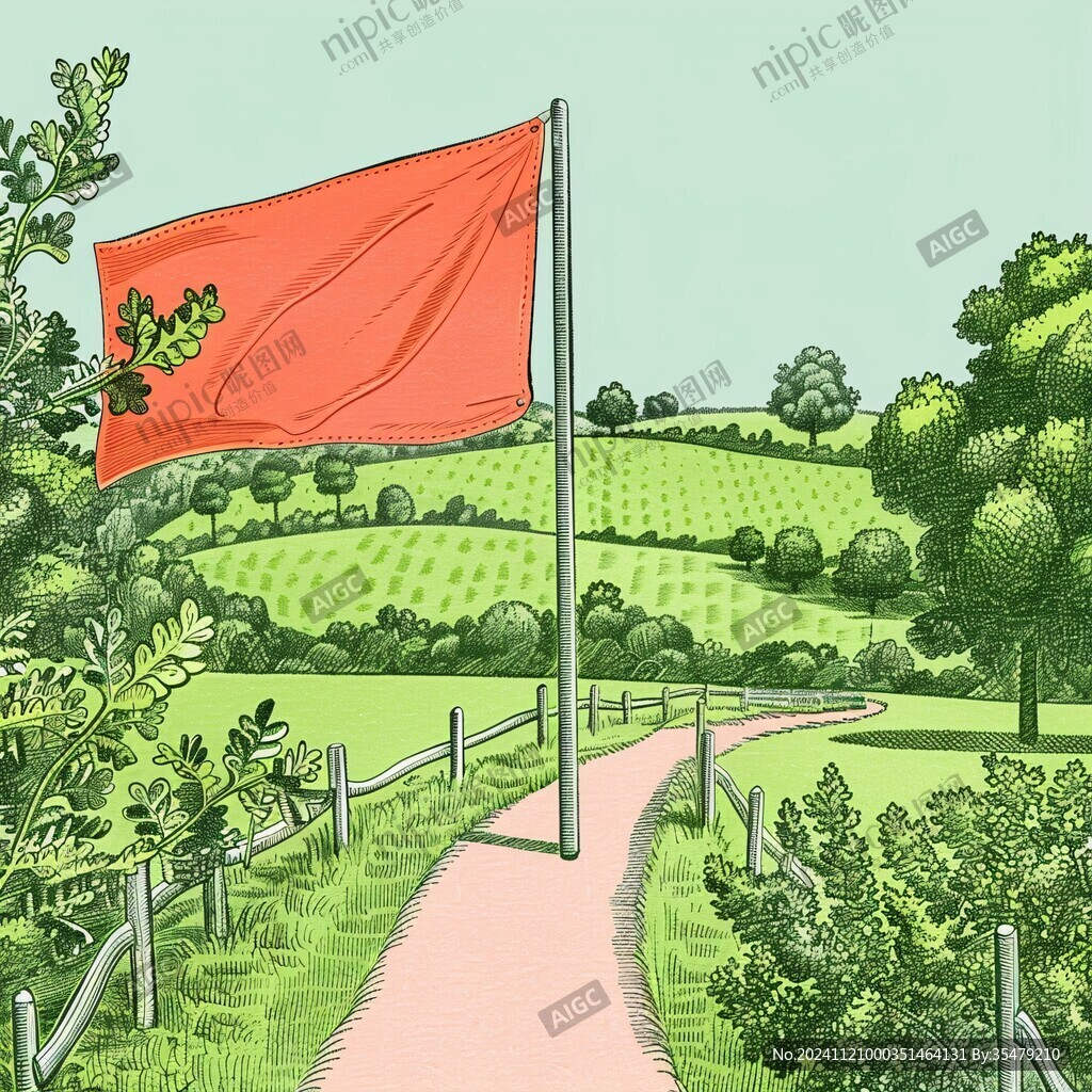 手绘果园插画