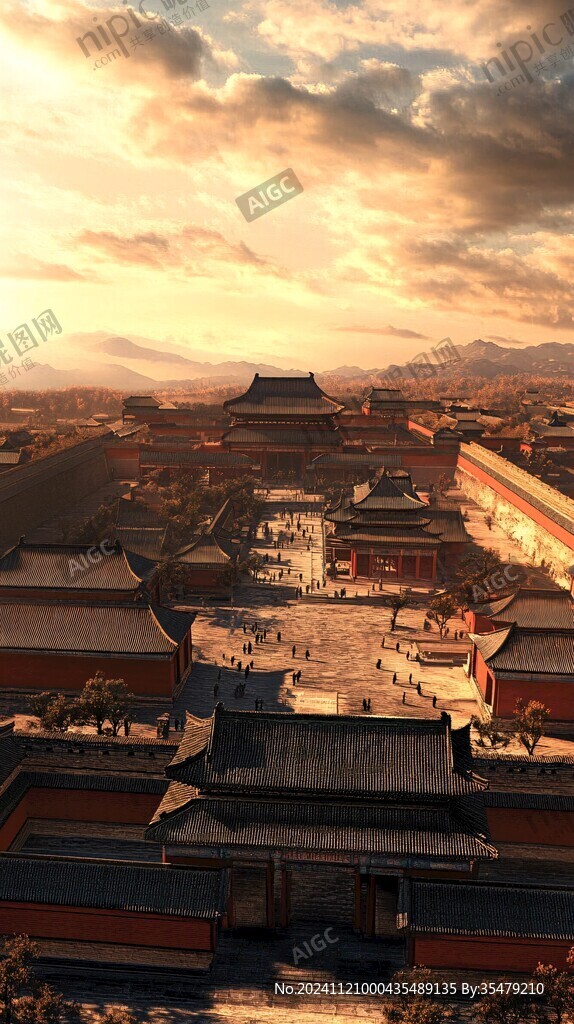 故宫建筑全景模型