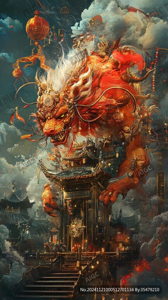 插画龙年插画