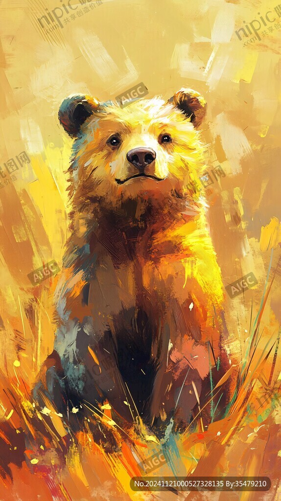 狗熊插画